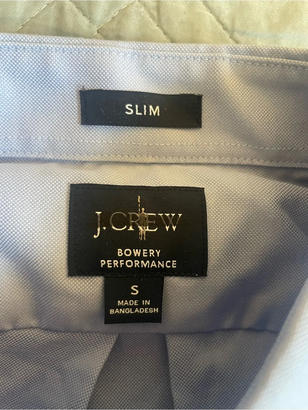 J. CREW Bowery Slim performance stretch oxford shirt in Blue Size S $98 CP684